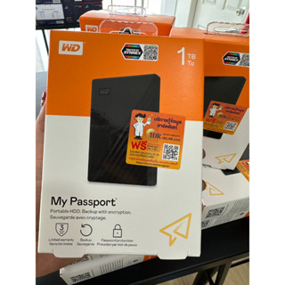 ฮาร์ดดิสก์ WD HDD External 1TB 2TB My Passport USB 3.0 ของแท้ประกันศูนย์ไทย 3 ปี