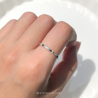 Sister J. basic ring 1 row แหวนเงินแท้ 1 แถว /silver925