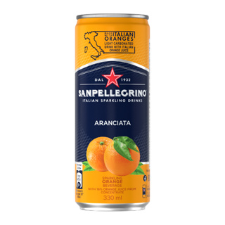 ซานเพลลีกรีโน น้ำส้มโซดา 330 มล. - San Pellegrino Fruit Beverage Aranciata 330ml