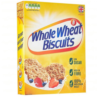 Whole wheat biscuits cereal 430g. โฮลวีทบิสกิต ซีเรียล นำเข้าจากอังกฤษ🇬🇧