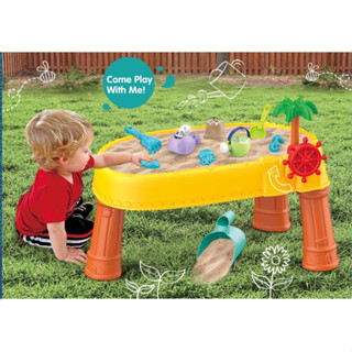 โต๊ะเล่นทราย โต๊ะเล่นน้ำ ชุดเครื่องเล่นขุดทราย Beach Toy 2in1 Sand&amp;Water Table ของเล่นเด็ก