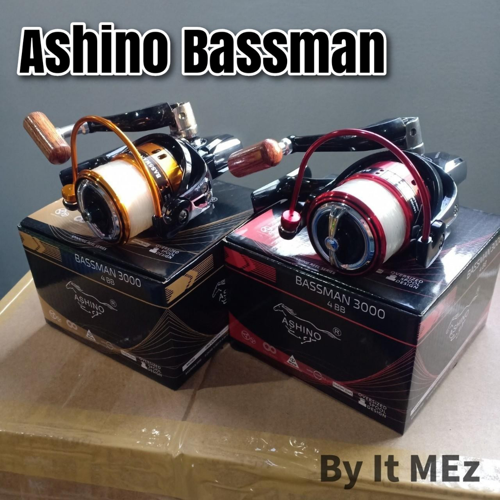 ของแท้ ราคาถูก ❗❗ รอกตกปลา รอกสปิน รอกอาชิโน่ Ashino Bassman พร้อมเอ็นในรอก งานสวย คุณภาพดี พร้อมส่ง ❗❗ Spinning reel