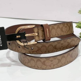 ★ New ของแท้ 100% Coach Signature Belt เข็มขัด ผู้หญิง