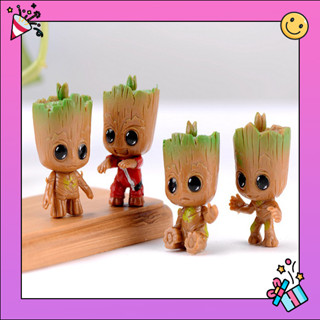 🌵 Model Baby Groot 🌵 โมเดล เบบี้ กรูท (ชุด 4 ตัว)