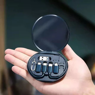 Data Cable Set 4 in 1 ชุดแปลงสายชาร์จ พร้อมกล่อง Type-c to L,Micro USB,Type-C,USB กระแสไฟ 60W
