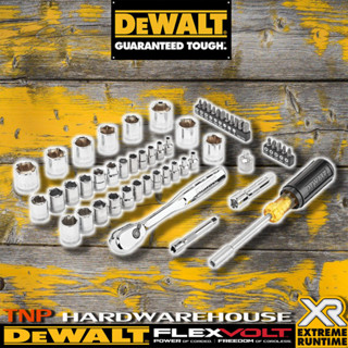 DEWALT ชุดประแจบล็อค ชุดลูกบ๊อกซ์ 53 ชิ้น ของแท้ 100% ลูกบ๊อกซ์ ชุดลูกบล็อก ลูกบล็อก บล็อก บ๊อกซ์ บล๊อกลม