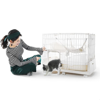 Cat cage กรงแมว 61x86x67 cm สีขาว ST221011-9WH