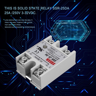 Solid State Relay, SSR-25DA ,input 3-32VDC output 24-380VAC, 25A