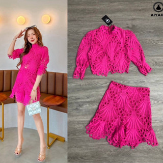 size S - 4XL ชุดเซทสีชมพู ชุดสีสดใส งานป้าย Aiyarin