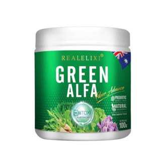 อัลฟ่า คลอโรฟิลล์ Alfa Chlorophyll Plus Fiber By Real Elixir 100 กรัม