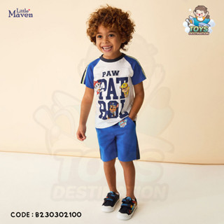 ✅พร้อมส่งในไทย✅ ชุดเซต เสื้อแขนสั้น กางเกงขาสั้น Paw Patrol Little Maven B230302100