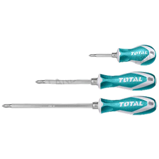 Total ไขควงสลับ(แบน-แฉก)ปลายแม่เหล็ก รุ่น THT250206 THT250216 THT250226 ( 2 in 1 Screwdriver Set )
