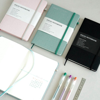 Folio : Notebook A5 (Dot Grid) สมุดจดบันทึกกระดาษแบบจุด 96 แผ่น