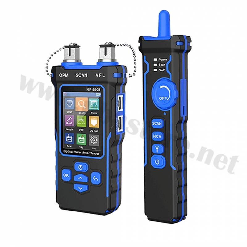 TESTER สายสัญญาณ Optical Fiber Meter/VFL/OPM/Cable Detector LAN/PoE/Port Flash NOYAFA รุ่น NF-8508