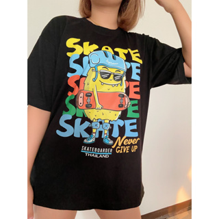 เสื้อยืด Skate ลายสเก็ต ทรงโอเวอร์ไซส์ Oversize เนื้อผ้าเกรดพรีเมี่ยม