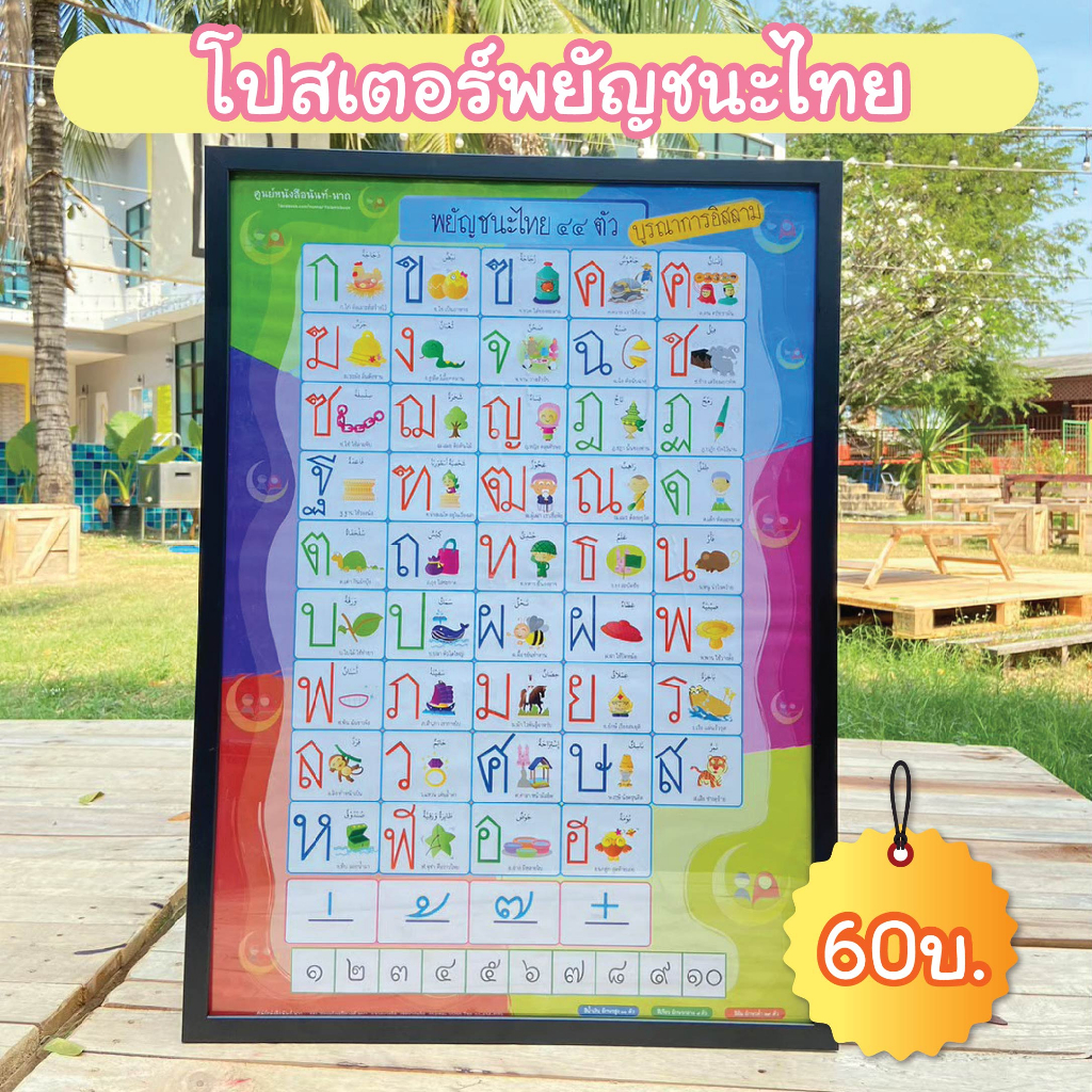 โปสเตอร์ ภาษาไทย 44 ตัว // เสริมทักษะ // หนังสือเด็ก มุสลิม // สื่อการสอน