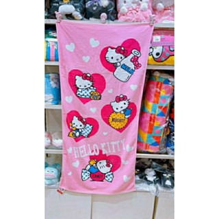 ผ้าเช็ดตัวsanrio แท้100% ขนาด25*50