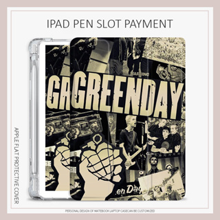 GREENDAY Graffiti เคสไอเเพด air1/2/3/4/5 mini6 เคส iPad 10.2 gen7 8 9 gen10 case iPad 2021 2022 pro11 พร้อมถาดใส่ปากกา