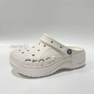 รองเทา Crocs classic baya clog platform รองเท้าผู้หญิง ส้นสูง(5cm) สวย นิ่ม ใส่สบ่าย