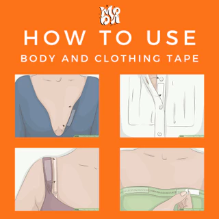 เทปกันโป๊ Clothing Tape เทปติดเสื้อ เทปแปะกันโป๊ ใช้ติดเสื้อผ้าและผิวกาย