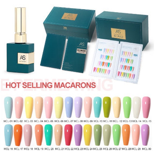 สีเจล AS ยกเซ็ต 30 สี รหัส MCL ปังมาก พร้อมชาร์ตสำเร็จ