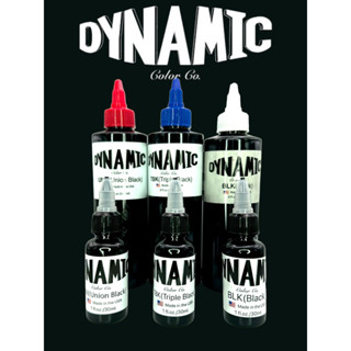 สี หมึกสักไดนามิคสีดำเข้มสุด DYNAMIC Color INK ขนาด 1 ออนซ์ หมึกดำ ดำเข้มสุด สินค้านำเข้าจาก USAโลโก้ใหม่ สแกนQR Codeได้