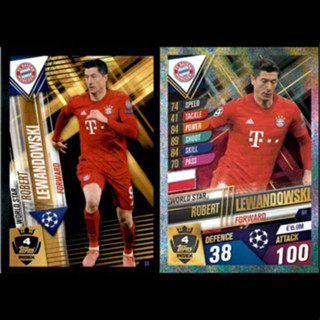 Robert Lewandowski (FC Bayern München) W4.  MATCH ATTAX 101 2019/20 - WORLD STAR