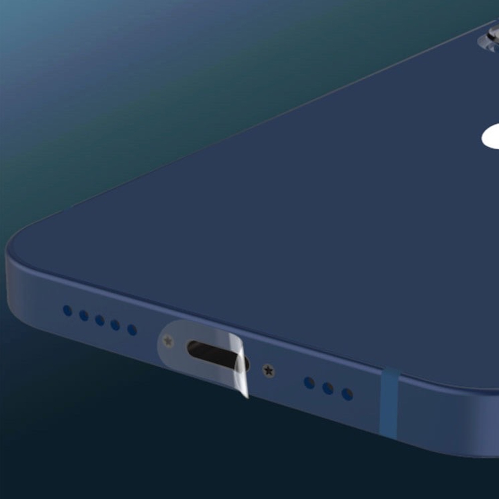 ++พร้อมส่ง++ 5ชิ้น ฟิล์มกันรอยพอร์ตชาร์จโทรศัพท์มือถือ type-c/ L Port Charging Port Protective Film Sticker Mobile Phone - รูปที่ 4