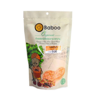 ถั่วเลนทิล สีส้ม ตรา บาบู ขนาด500กรัม Lentils baboo brand🇹🇭