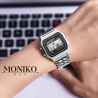 MONIKO นาฬิกาข้อมือดิจิทัล Led กันน้ำ สําหรับผู้หญิง และผู้ชาย