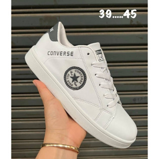 Converse รองเท้าพ้าไป รองเท้านักเรียน 36-45 white lover