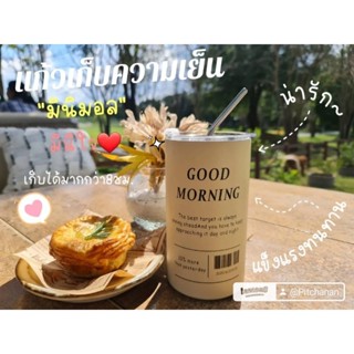 แก้วกระติกน้ําร้อน กาแฟ สเตนเลส พร้อมหลอดดูดขนาด600 ml ความจุขนาดใหญ่ แบบพกพา