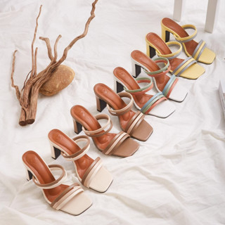 Kally lily รองเท้าส้นสูง รุ่น Soju Heels สูง 3.5 นิ้ว สวมใส่ง่าย น่ารักไม่ซ้ำใคร