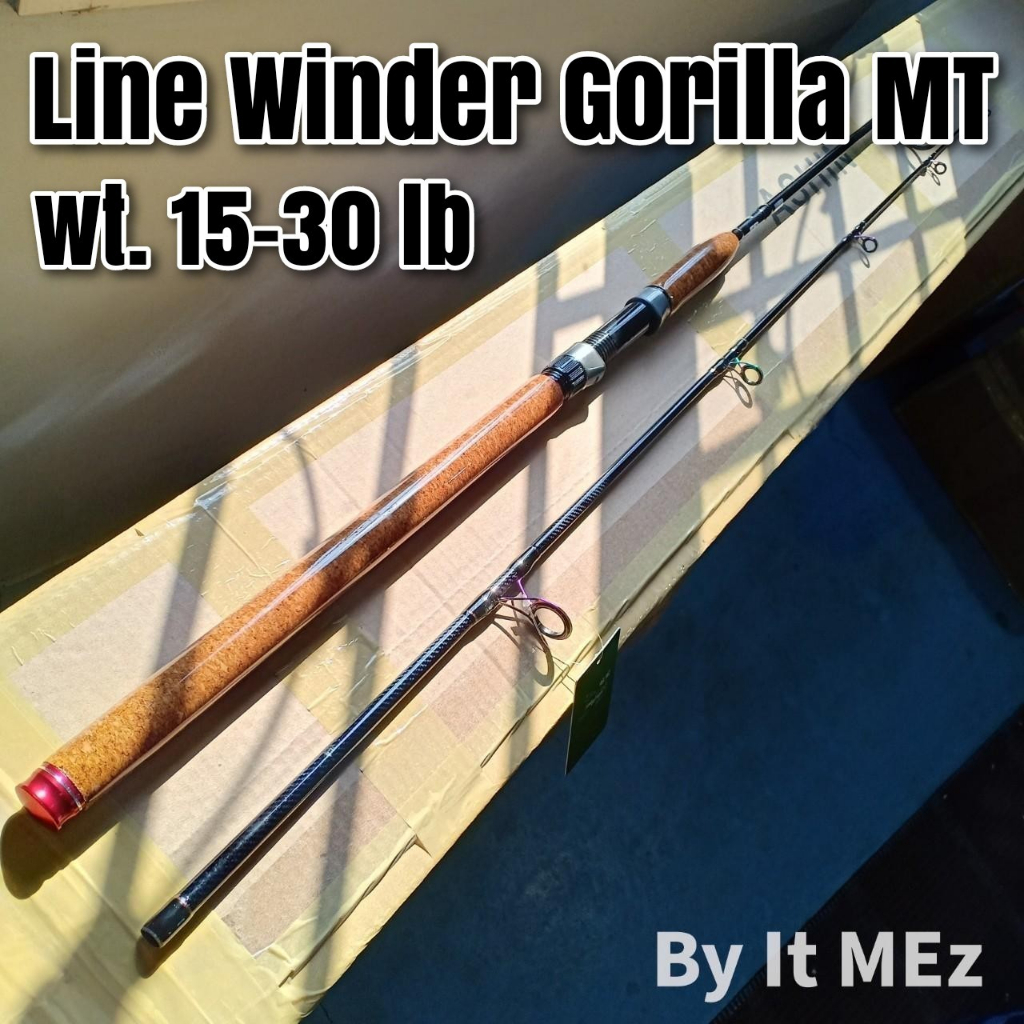 ของแท้ ราคาถูก ❗❗ คันเบ็ดตกปลา คันหน้าดิน คันหมาป่า Line Winder Gorilla MT Line wt 15-30 lb. รุ่นใหม่ ลายผ้า Spinning