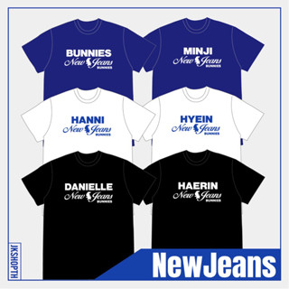 NEWJEANS🐰BUNNIES t-shirt | สกรีนขาว น้ำเงิน ดำ ชมพู