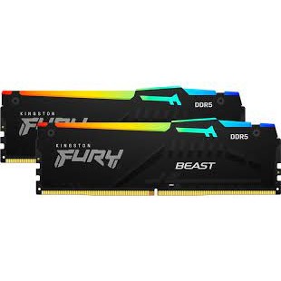 (KF552C36BBEAK2-32)32GB (16GBx2) DDR5 5200MHz RAM ) KINGSTON FURY BEAST DDR5 RGB LT