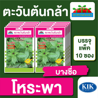 ผักซอง ตะวันต้นกล้า โหระพา บางซื่อ บรรจุแพคล่ะ 10 ซอง ราคา 64 บาท