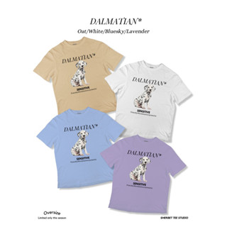 sherbetteeshop เสื้อยืดลาย DALMATIAN