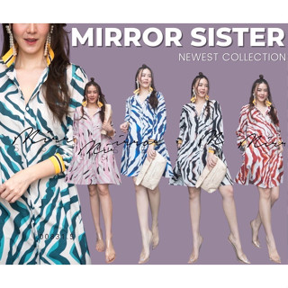 🔖ป้าย MirrorSister 00831.5 เดรสเชิ้ต ลายม้าลาย มีกระเป๋า 2 ข้าง เดรสออกงาน Dress เดรส ไปงาน เก๋ มาก สวย งานแต่ง ไปเที่ยว