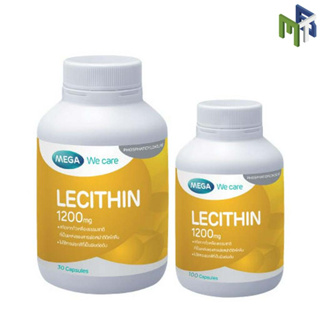 MEGA Lecithin 1200mg 30/100cap ( เมก้า เลซิติน Phosphatidylcholine Choline โคลีน 1200 mg 30/100 cap เม็ด ) [25052 16021]