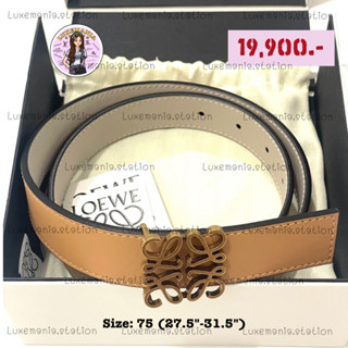 👜: New!! Loewe Anagram Belt Size 75 ‼️ก่อนกดสั่งรบกวนทักมาเช็คสต๊อคก่อนนะคะ‼️