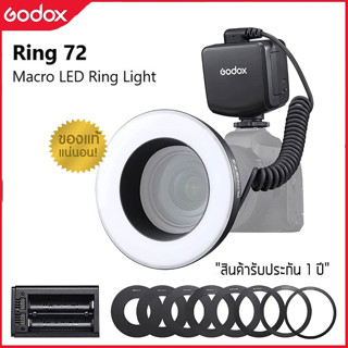 Godox Ring 72 Macro LED Ring Light สำหรับกล้อง Canon,Nikon,Pentax,Olympus,DSLR พร้อมอะแดปเตอร์เลนส์ 8 ชิ้น