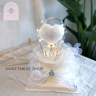 มงกุฏมุกเพชร ตกแต่งเค้ก ลูกบอลใส แต่งเค้ก มงกุฎแต่งเค้ก 661 …