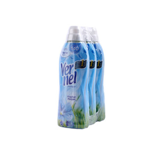 [แพ็คx3] น้ำยาปรับผ้านุ่ม Vernel คลาสสิค กลิ่นเฟรชมอร์นิ่ง 900 มล. Vernel Frischer Morgan 900 ml. ไม่มีสารเคมี