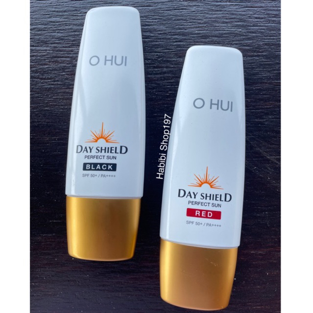 พร้อมส่ง กันแดดOhui Day Shield Sun Red /Black 50ml