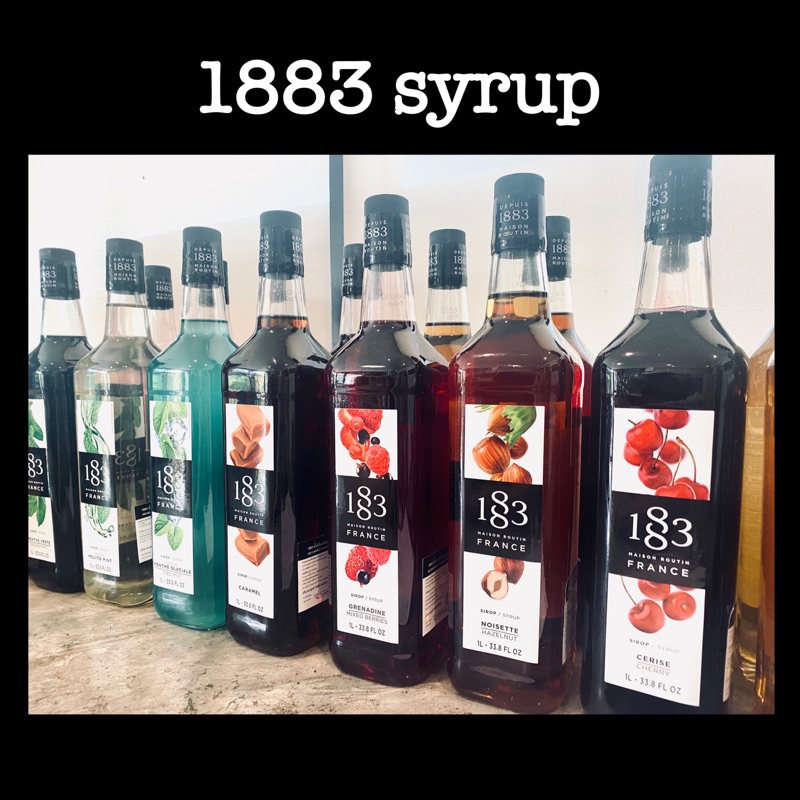 ‼️ขวดแบ่งขาย‼️ ไซรัป 1883 syrup 100ml. mint popcorn YuzuLemon  rose ( มิกซ์เบอรี่ มิ้นท์ ยูสุเลม่อน 