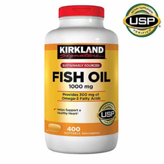 พร้อมส่งจากกทม. ของแท้💯% ส่งตรงจากUSA 🇺🇸💯💊วิตามิน Fish Oil Kirkland 1000mg.