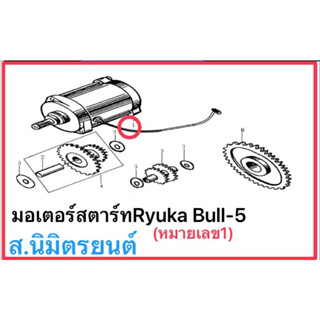 มอเตอร์สตาร์ท,ชุดขดลวดแท้Ryuka Bull-5