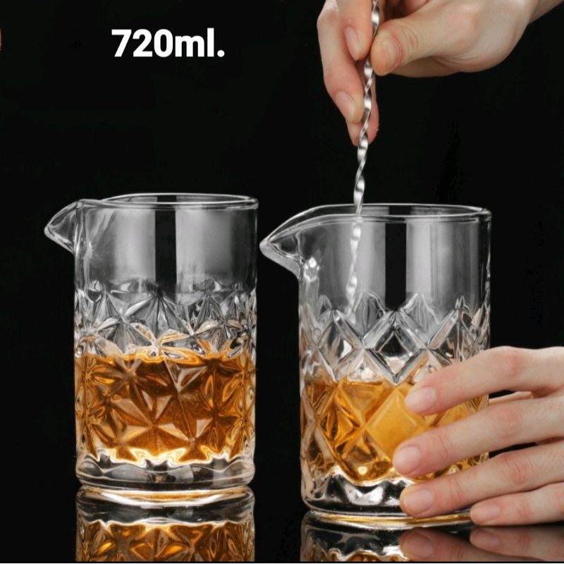 พร้อมส่งในไทย Mixing glass500ml-700ml.แก้วผสมผสมเครื่องดื่มงานสวย งานคัดอย่างดีทุกใบ