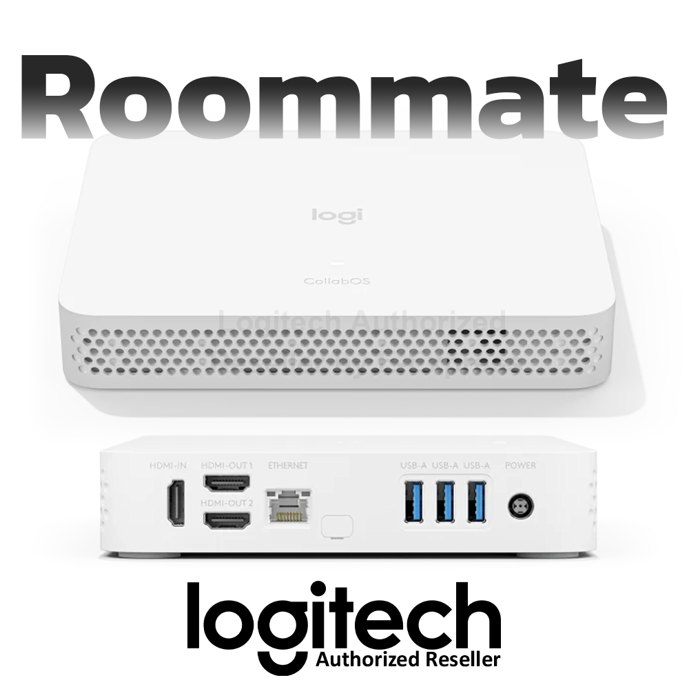 Logitech Roommate อุปกรณ์ CollabOS สำหรับกล้องประชุม และอุปกรณ์ต่อพ่วงสำหรับห้อง ของแท้ ประกันศูนย์ 